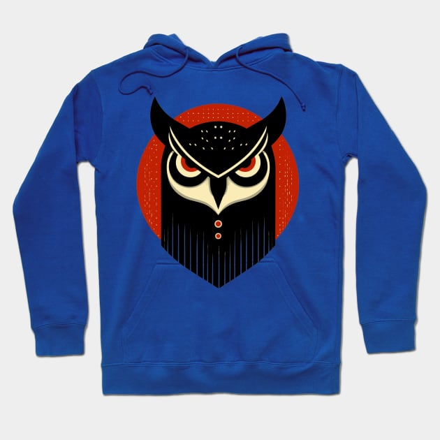 Angry owl Hoodie by Evgmerk